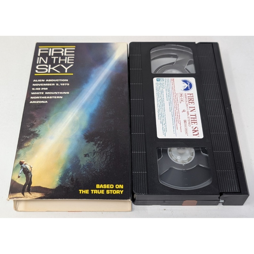 Fire in the Sky VHS Tape 1993 Travis Walton UFO Abduction Based On A True Story